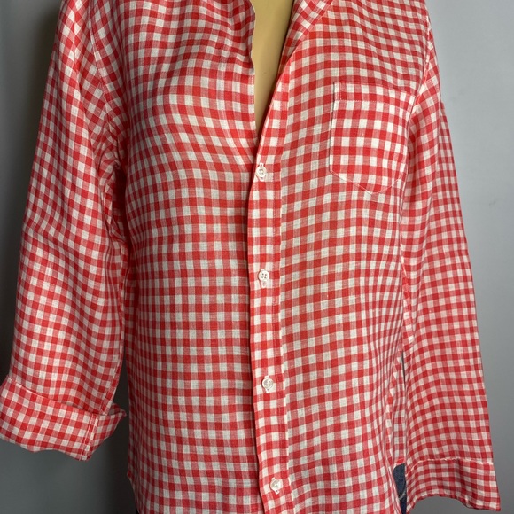 Frank Eileen size M Barry line plaid women’s shirts button down - Picture 9 of 11